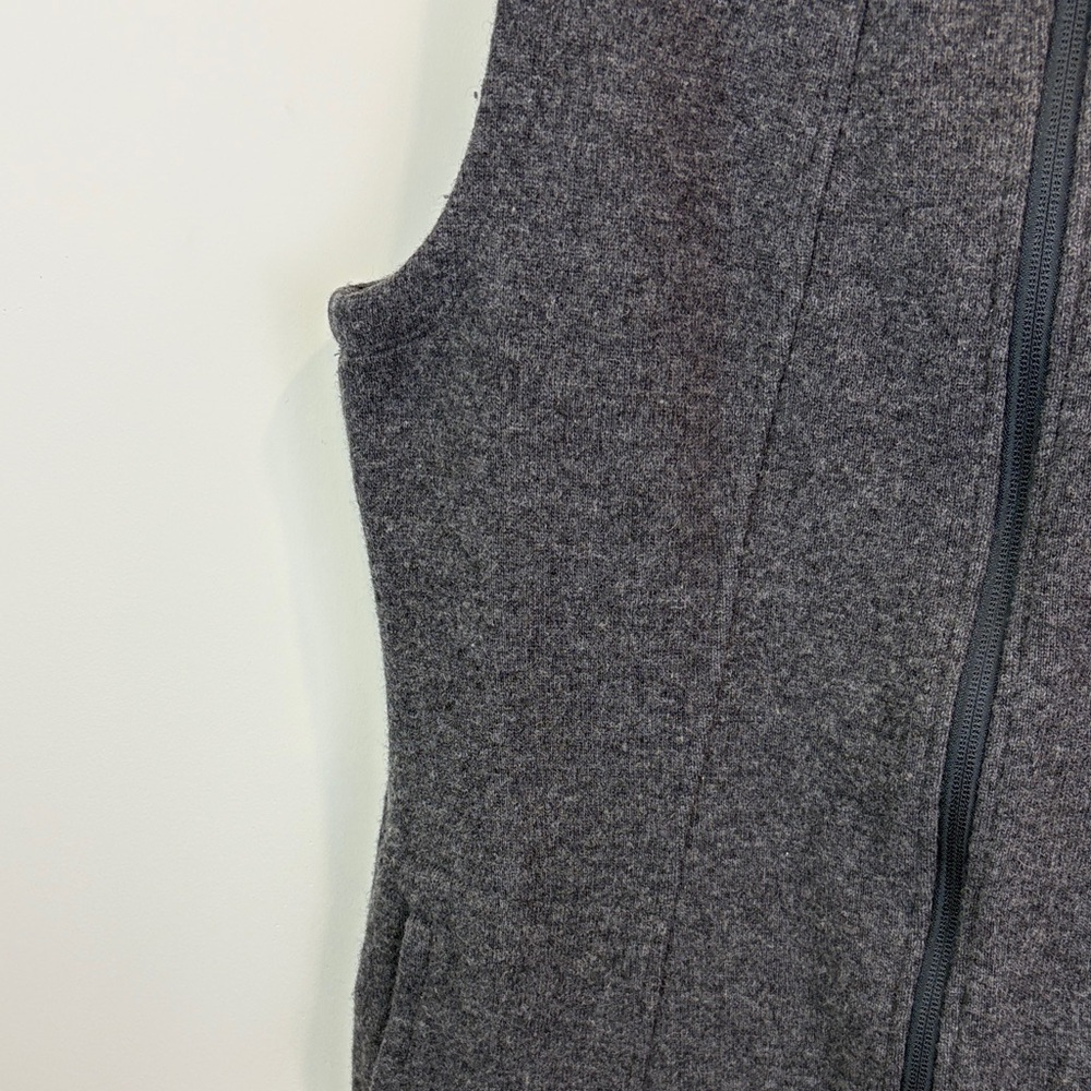 Toad and Co charcoal grey wool blend vest size M - Picture 6 of 7